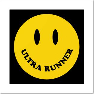 Ultra Runner Smile Face Posters and Art